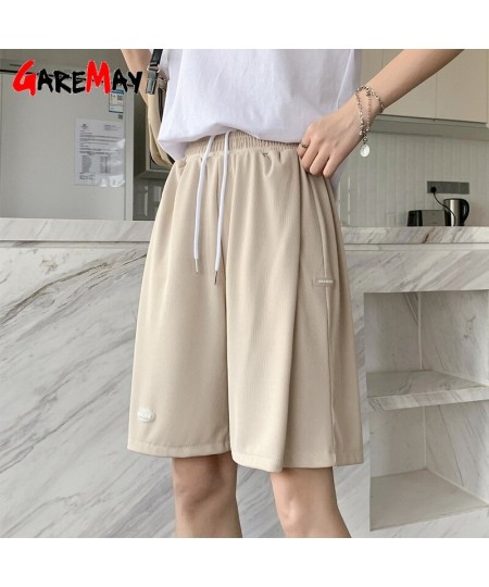 2023 New Hot Summer Women Casual Ice Silk Shorts Plus Size High Waist Lace Soft Loose Women's Shorts SweatPants Basic Short $...