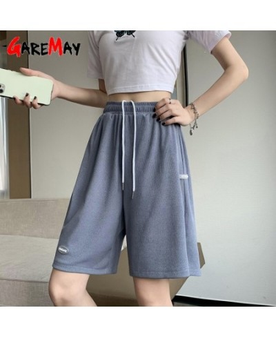 2023 New Hot Summer Women Casual Ice Silk Shorts Plus Size High Waist Lace Soft Loose Women's Shorts SweatPants Basic Short $...