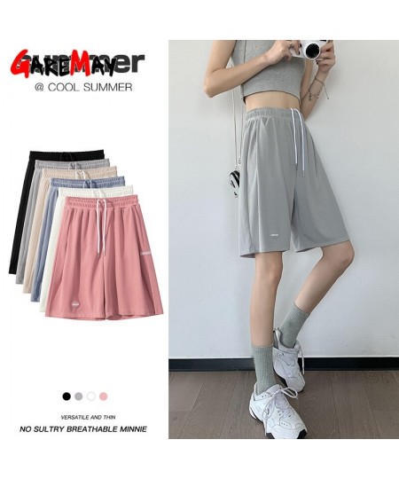 2023 New Hot Summer Women Casual Ice Silk Shorts Plus Size High Waist Lace Soft Loose Women's Shorts SweatPants Basic Short $...