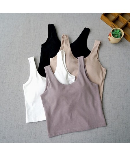 Summer Women Elastic Sporty Knitting Cotton Camis $39.27 - Underwear