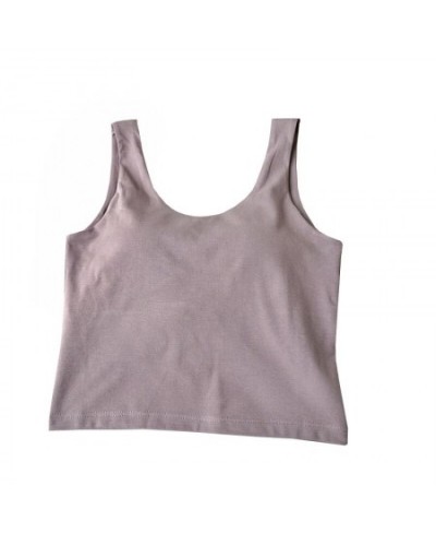 Summer Women Elastic Sporty Knitting Cotton Camis $39.27 - Underwear