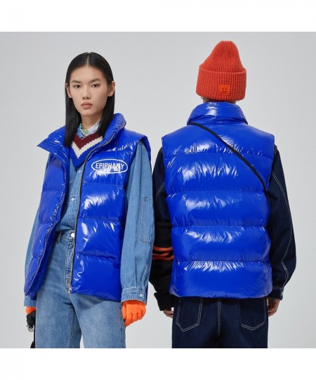 Bright Down Vest Winter Men and Women Windproof Waterproof Warm Down Coat Outerwear Female Puffer Jacket forCouples $70.51 - ...