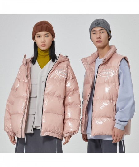 Bright Down Vest Winter Men and Women Windproof Waterproof Warm Down Coat Outerwear Female Puffer Jacket forCouples $70.51 - ...