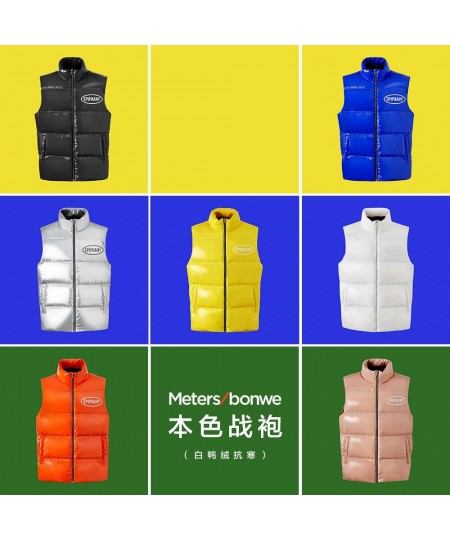 Bright Down Vest Winter Men and Women Windproof Waterproof Warm Down Coat Outerwear Female Puffer Jacket forCouples $70.51 - ...