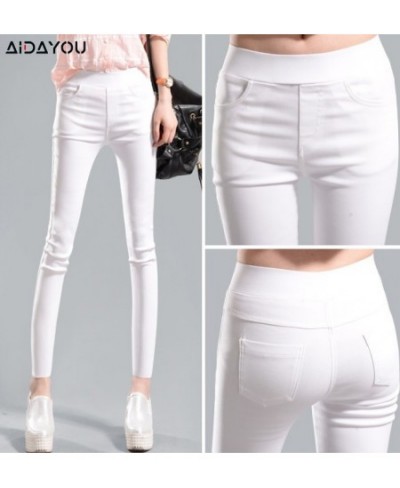 High Elastic Pants Womens Pencil Push Up Butt Lifting Straight Comfort Korean Style XL Good Stretchy Trouses ouc407 $24.12 - ...