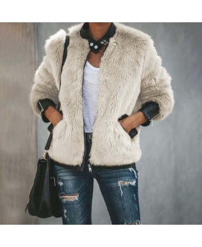 2023 Winter Mixed Rabbit Fur Coat Women Warm Zipper Jacket New Female Casual Outerwear $57.18 - Jackets & Coats