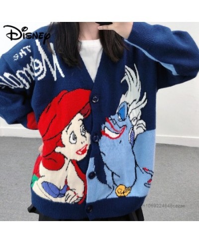 Princess Ariel Clothes Luxury Design Cardigan Tops For Women Fashion Korean Sweater Y2k Autumn Anime Embroidered Sweaters $73...