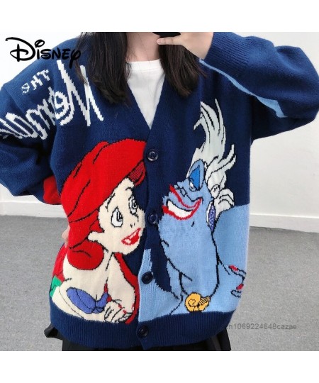 Princess Ariel Clothes Luxury Design Cardigan Tops For Women Fashion Korean Sweater Y2k Autumn Anime Embroidered Sweaters $73...