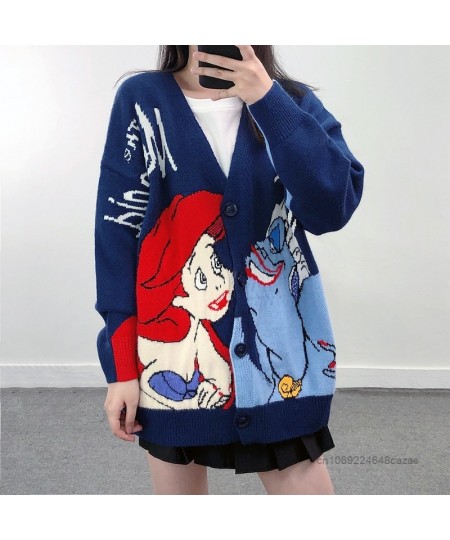 Princess Ariel Clothes Luxury Design Cardigan Tops For Women Fashion Korean Sweater Y2k Autumn Anime Embroidered Sweaters $73...