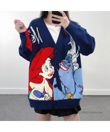 Princess Ariel Clothes Luxury Design Cardigan Tops For Women Fashion Korean Sweater Y2k Autumn Anime Embroidered Sweaters $73...