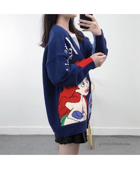 Princess Ariel Clothes Luxury Design Cardigan Tops For Women Fashion Korean Sweater Y2k Autumn Anime Embroidered Sweaters $73...