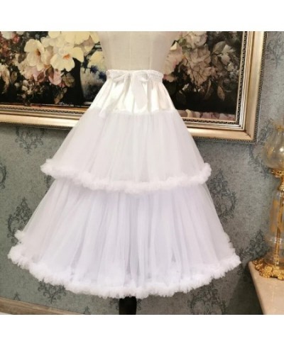 Skirt Support Double Layer Cloud Support Cotton Candy Lolita Boneless Soft Yarn Medium Violent Daily Petticoat $63.30 - Skirts