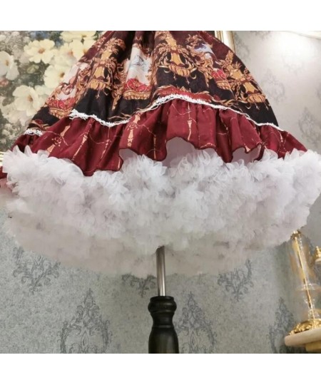 Skirt Support Double Layer Cloud Support Cotton Candy Lolita Boneless Soft Yarn Medium Violent Daily Petticoat $63.30 - Skirts