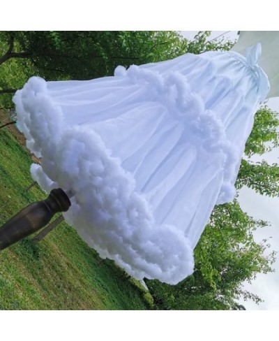 Skirt Support Double Layer Cloud Support Cotton Candy Lolita Boneless Soft Yarn Medium Violent Daily Petticoat $63.30 - Skirts