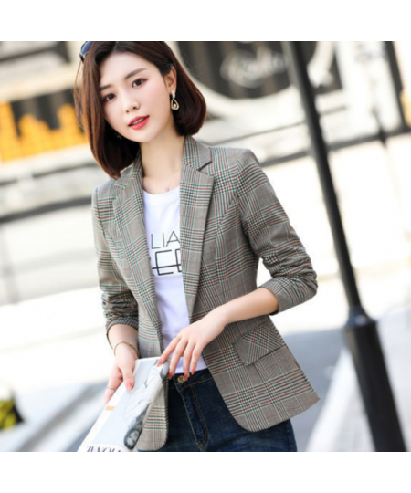 Blazer Women Fashion Temperament Professional Slim Elegant Long Sleeve Outerwear Chic Tops Office Clothing New 2023 Autumn $6...