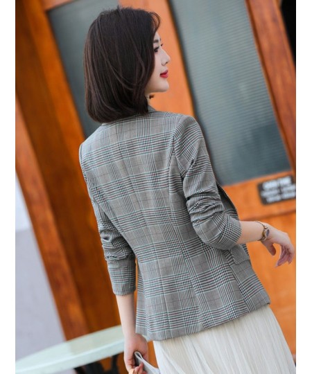 Blazer Women Fashion Temperament Professional Slim Elegant Long Sleeve Outerwear Chic Tops Office Clothing New 2023 Autumn $6...