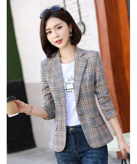 Blazer Women Fashion Temperament Professional Slim Elegant Long Sleeve Outerwear Chic Tops Office Clothing New 2023 Autumn $6...