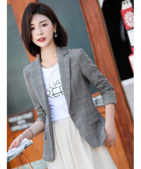 Blazer Women Fashion Temperament Professional Slim Elegant Long Sleeve Outerwear Chic Tops Office Clothing New 2023 Autumn $6...