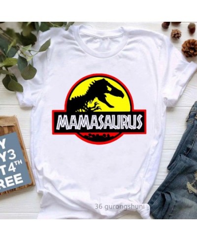 Watercolor Leopard Mamasaurus Graphic Print Women'S Tshirts Funny Jurassic Dinosaur T-Shirt Female Mother'S Day Gift T Shirt ...