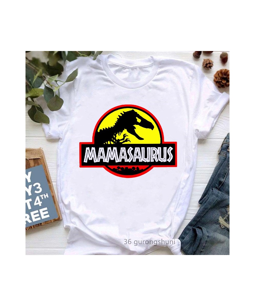 Watercolor Leopard Mamasaurus Graphic Print Women'S Tshirts Funny Jurassic Dinosaur T-Shirt Female Mother'S Day Gift T Shirt ...