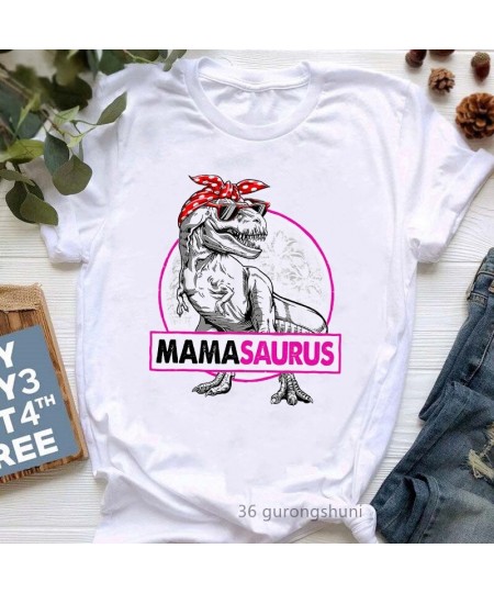 Watercolor Leopard Mamasaurus Graphic Print Women'S Tshirts Funny Jurassic Dinosaur T-Shirt Female Mother'S Day Gift T Shirt ...