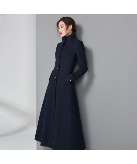 Solid Full Slim Plus Size XXXL Long Seelve Fashion New Mandarin Winter Coat Women OverCoat Female Girls Outwear $100.57 - Jac...