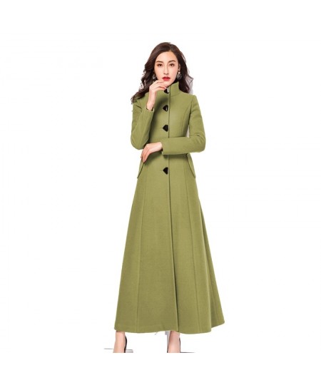 Solid Full Slim Plus Size XXXL Long Seelve Fashion New Mandarin Winter Coat Women OverCoat Female Girls Outwear $100.57 - Jac...