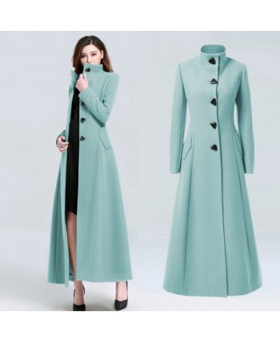 Solid Full Slim Plus Size XXXL Long Seelve Fashion New Mandarin Winter Coat Women OverCoat Female Girls Outwear $100.57 - Jac...