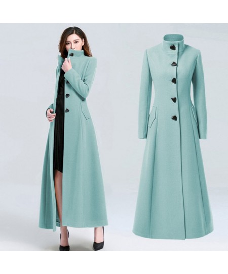 Solid Full Slim Plus Size XXXL Long Seelve Fashion New Mandarin Winter Coat Women OverCoat Female Girls Outwear $100.57 - Jac...