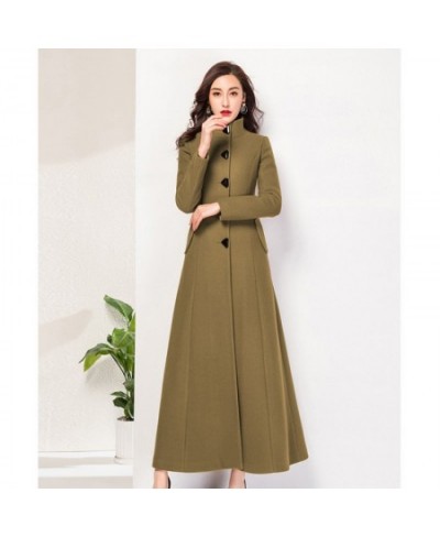 Solid Full Slim Plus Size XXXL Long Seelve Fashion New Mandarin Winter Coat Women OverCoat Female Girls Outwear $100.57 - Jac...