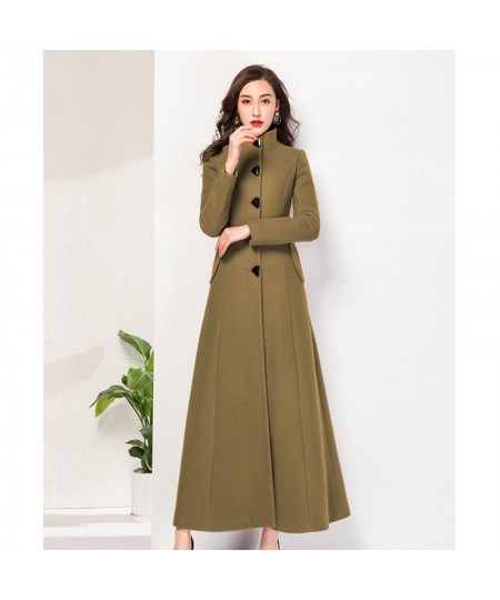 Solid Full Slim Plus Size XXXL Long Seelve Fashion New Mandarin Winter Coat Women OverCoat Female Girls Outwear $100.57 - Jac...