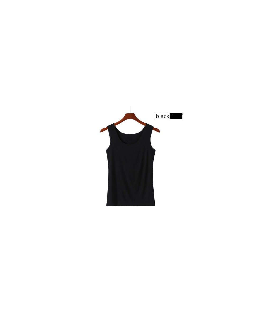 Sleeveless Soft Tank Top Women Summer Seamless Cutting Tanks Round Neck Sexy Slim Tops White Pink Lady Casual Tees Base Tees ...