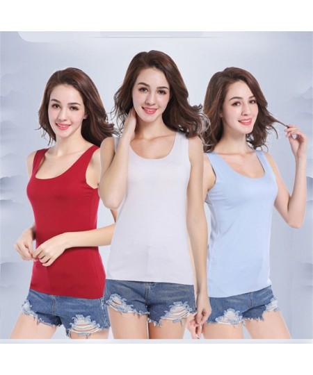 Sleeveless Soft Tank Top Women Summer Seamless Cutting Tanks Round Neck Sexy Slim Tops White Pink Lady Casual Tees Base Tees ...