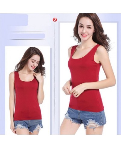 Sleeveless Soft Tank Top Women Summer Seamless Cutting Tanks Round Neck Sexy Slim Tops White Pink Lady Casual Tees Base Tees ...