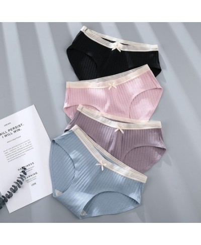 Cotton Women Panties Antibacterial Briefs Sexy Seamless Panty Breathable Underwear Set Japanese Lingerie 3 Pcs/lot $14.51 - U...