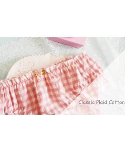 2023 New 2nd Shiping Free Lovely Cute Lolita Kawaii Plaid Check Cotton Underwear Brief Lingerie Knickers Panties WP667 $14.52...