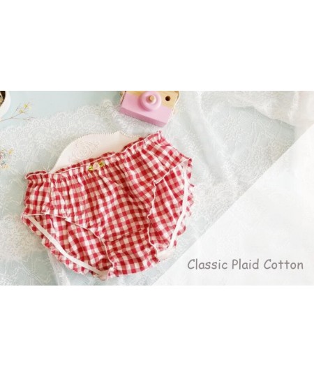 2023 New 2nd Shiping Free Lovely Cute Lolita Kawaii Plaid Check Cotton Underwear Brief Lingerie Knickers Panties WP667 $14.52...