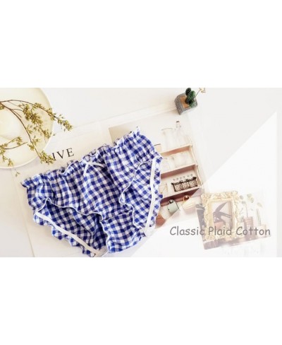 2023 New 2nd Shiping Free Lovely Cute Lolita Kawaii Plaid Check Cotton Underwear Brief Lingerie Knickers Panties WP667 $14.52...