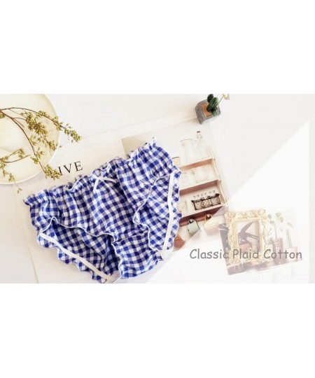 2023 New 2nd Shiping Free Lovely Cute Lolita Kawaii Plaid Check Cotton Underwear Brief Lingerie Knickers Panties WP667 $14.52...