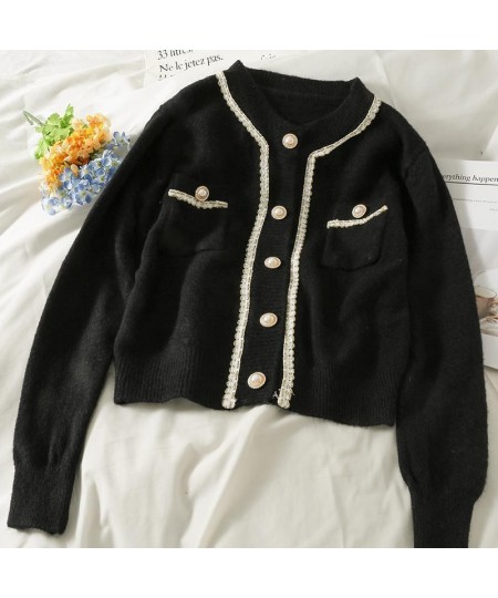 Bright Silk Stripe Single Breasted Cardigan Sweater Women Wear Loose Long Sleeved Knitted Top In Spring 2022 $40.84 - Sweaters