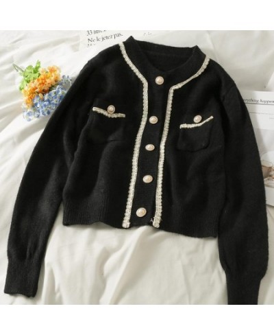 Bright Silk Stripe Single Breasted Cardigan Sweater Women Wear Loose Long Sleeved Knitted Top In Spring 2022 $40.84 - Sweaters