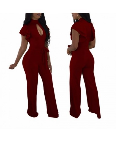 Sexy jumpsuit Plus size Solid color jumpsuits for women 2023 bodysuit $51.30 - Jumpsuits