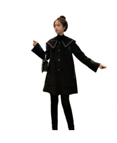 Vintage Female Clothing 2023 Autumn Winter New Wool Coat Women High-End Loose And Slimming Counter Woolen Coat Women $44.23 -...