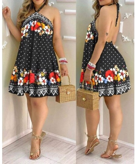 Explosive fashion new products women's sling hanging neck dress women $36.33 - Dresses