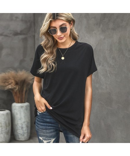 2022 New Summer Women High Quality Cotton Tshirts Fashion Causal Slim Ladies Tshirts $52.87 - Women Tops