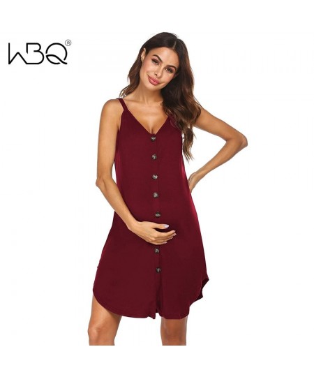 Pregnancy Dress Nightgown Breastfeeding Sleepwear Sleeveless Nightdress Women's Maternity Dress Pajama Dress Maxi Clothes $30...