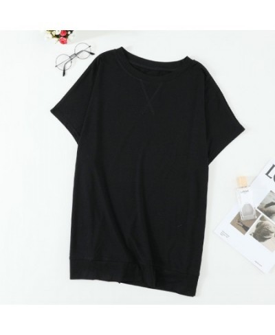 2022 New Summer Women High Quality Cotton Tshirts Fashion Causal Slim Ladies Tshirts $52.87 - Women Tops