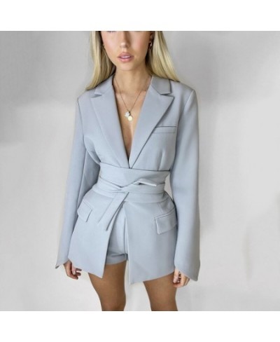 Office Ladies Blazer Dress Women Suits with Belt Outerwear Women's Jackets 2022 Long Sleeve Elegant White Black Jacket Female...