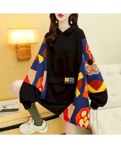 Fashion Hoodies Women Autumn Winter Trendy Hooded Jackets Korean Style Loose Plus Velvet Thickened Hoodie Casual Mid-length $...