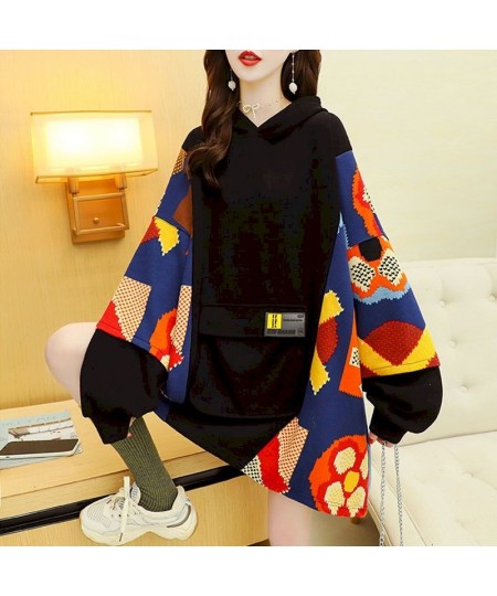 Fashion Hoodies Women Autumn Winter Trendy Hooded Jackets Korean Style Loose Plus Velvet Thickened Hoodie Casual Mid-length $...